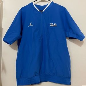 Nike Air Jordan UCLA BRUINS Football Coaches 1/4 Zip Up Jacket Size Medium